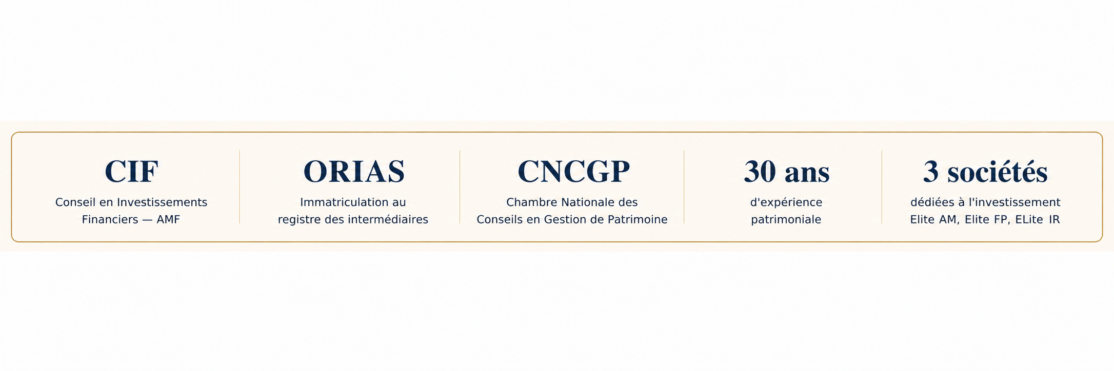 Cinq piliers de réassurance